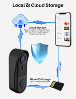 Timbre Inalámbrico Inteligente con Cámara WiFi 2.4G, Funciona con Batería, Alertas de Movimiento Humano/PIR, Función de Conversación Bidireccional, Estándar IP65