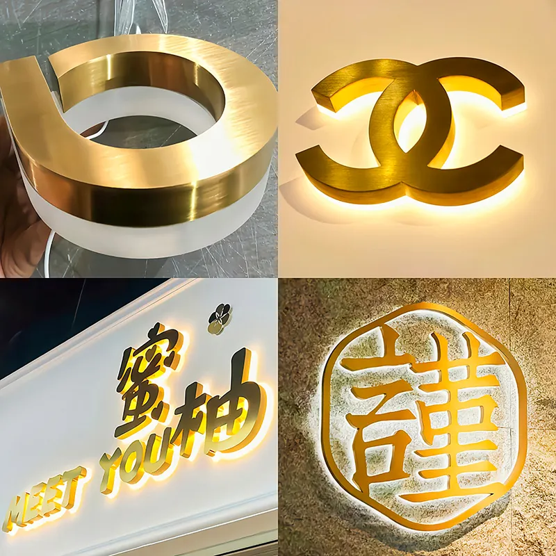 Tường Acrylic 3D Logo LED quảng cáo signage 20 nhỏ Led Đăng Led ngoài trời trong nhà tùy chỉnh kinh doanh cửa hàng văn phòng khách sạn Trung Quốc Mall