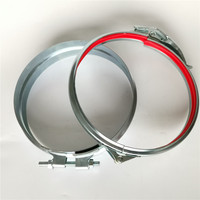 Collier de serrage rapide pour conduit de ventilation Groove