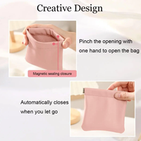 TONVIC-Pochette en cuir PU personnalisée avec LOGO, sac portable de rangement pour boucles d'oreilles et colliers, organisateur de bijoux en métal avec aimant