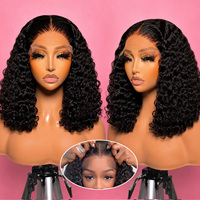 Perruque en cheveux humains sans colle, prête à porter, avec dentelle frontale HD 13x4, dentelle pré-coupée, cheveux de bébé pré-épilés, facile à poser pour débutantes, aspect naturel