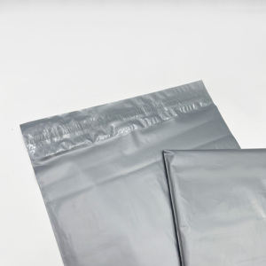 Custom Logo Grey Poly Mailer Clothing Packaging <b>Waterproof</b> Shipping Bags for Clothes Shoes Print Surface Treatment - Product Image 2