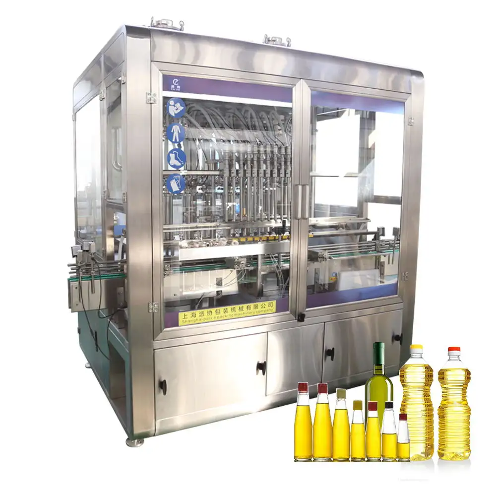 High-Efficiency Automatic Liquid Filling Machine Edible Oil Olive Oil Engine Lubricant Cooking Oil Filling Machine