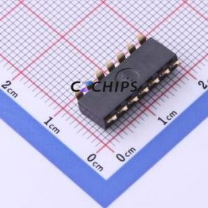 DSIC07LSGET DIP Switch SMD-14P,6x17.8mm Switch Single Pole Single Throw 7 2.54mm 25mA - Product Image 2