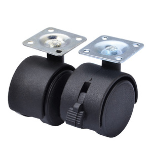 Disney 1.5 Inch Swivel <b>Caster</b> With Brake For Furniture Chair Trolley Nylon Plastic Products - Product Image 1