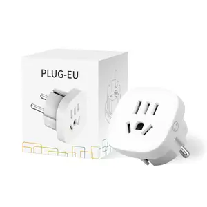 high quality USA/China to Germany/Korea plug adapter US to EU German France travel Plug Converter mini portable travel adaptor