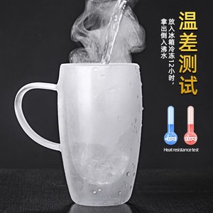 <b>Double</b> <b>Walled</b> Glass Cup High Borosilicate Heat Resistant Transparent Coffee <b>Mug</b> Egg Shaped Insulated Tea Cup Travel Use - Product Image 1