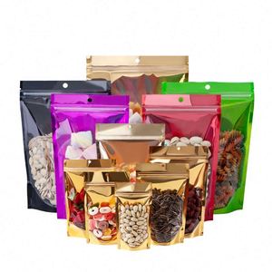 Sacs en aluminium colorés réutilisables avec fenêtre, logo personnalisé, 20x30cm, pack promotionnel - Product Image 1