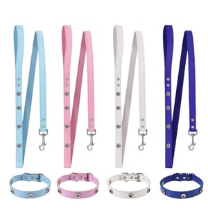 Pet <b>Dog</b> <b>Leash</b> Pink PU Material Gentle On Hands Small Medium <b>Dogs</b> Walking Lead - Product Image 5