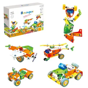 Ebay Bestseller 165 Stück Stadt bau Spiel 5 IN 1 Kinder lernen Zusammenbau Truck Block Toy Cars Set