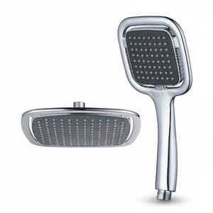 Soffione doccia quadrato in ABS elettroplaccato per il <span class=keywords><strong>risparmio</strong></span> <span class=keywords><strong>idrico</strong></span>, da soffitto per bagno - Product Image 1