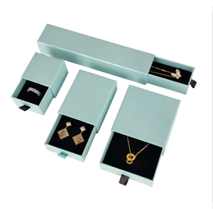 กล่องใส่เครื่องประดับแบบลิ้นชักสีชมพูแฟชั่นพร้อมโลโก้สั่งทำ กล่องกระดาษรีไซเคิลขายดี กล่องเก็บสร้อยคอขนาดสั่งทำได้ - Product Image 3