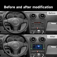 Autoradio MP5 BQCC 7 pouces avec Carplay, écran tactile IPS AHD, lecteur multimédia pour Audi A3/S3/RS3 2003-2012