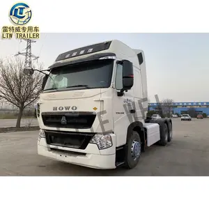 중국 공장 판매 Sinotruk HOWO T7h A7 420hp 430hp CNG LNG 중고 트랙터 트럭 판매