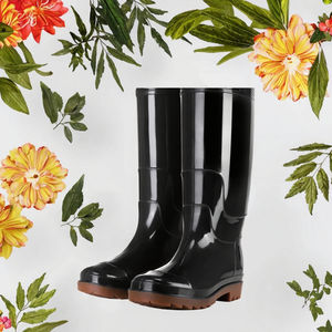 <b>Men's</b> & Women's <b>Knee</b>-<b>High</b> PVC Waterproof Anti-Slip Rain <b>Boots</b> for Winter Summer Autumn-for Kids and Adults - Product Image 3