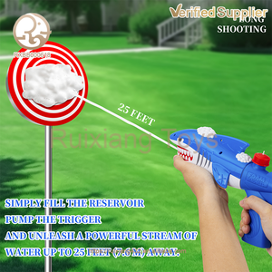 Pistolet à <span class=keywords><strong>bulles</strong></span> de mousse amusant unisexe, jouet de mousse, pistolet à <span class=keywords><strong>bulles</strong></span> de requin, jouet de divertissement pour enfants en plastique PC pour l'extérieur - Product Image 4