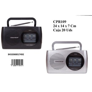 Radio Famaprem Cpr109 Analógica 2 Bandas Portátil 24x14x7 Cm - Product Image 3