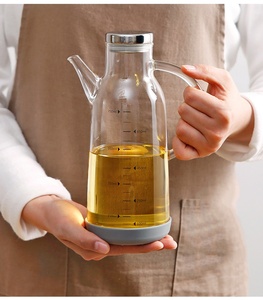 Distributeur d'huile en verre borosilicate sans plomb de qualité alimentaire, <span class=keywords><strong>bec</strong></span> verseur anti-goutte, capacité 550/750 ml, couvercle hermétique, compatible lave-vaisselle - Product Image 6