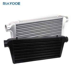 Radiateur <span class=keywords><strong>Intercooler</strong></span> de Voiture 600x300x76mm en Aluminium à Barres et Plaques, Entrée d'Air Froid, Sortie 76mm, Entrée Turbo 3 Pouces, Universel - Product Image 1