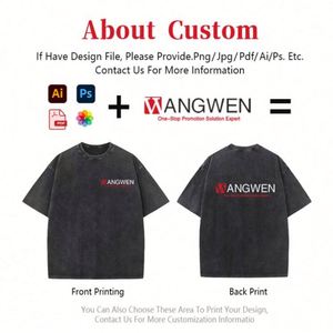 Camiseta Personalizada Vintage para Hombre, Lavado Ácido, 100% Algodón, Talla Grande, Camisetas con Estampado Gráfico, Camiseta con Logotipo para Hombre - Product Image 2