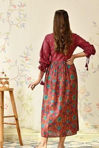 ชุดเดรสยาวเซ็กซี่สำหรับผู้หญิงชุดเดรสยาวทำด้วยมือผ้าฝ้ายอินเดียโบฮีเมียนเสื้อคลุมยาวผ้าฝ้ายสไตล์ฮิปปี้แบบโบฮีเมียนสำหรับใส่ในฤดูร้อน - Product Image 2