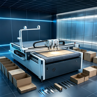 Automatischer Kartonschneidetisch mit Rillrad für 2mm Graukarton und Wellpappe Digitaler Plotter