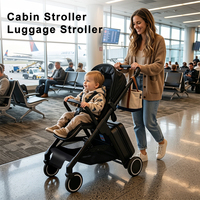 Fabriqué en Chine, poussette de haute qualité pour bébé, poussette pliable de luxe, vente en gros, poussette compacte pour bagages