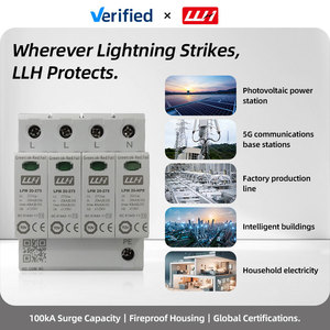T2 AC 275V 320V 385V 440V thiết bị bảo vệ tăng CE cho chứng nhận 20ka 40kA sấm sét bảo vệ - Product Image 3