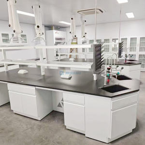 Muebles de mesa de trabajo de laboratorio de encimera de epoxi anticorrosivo con ácido y álcali más populares para ahorrar espacio para muebles de Hospital - Product Image 5