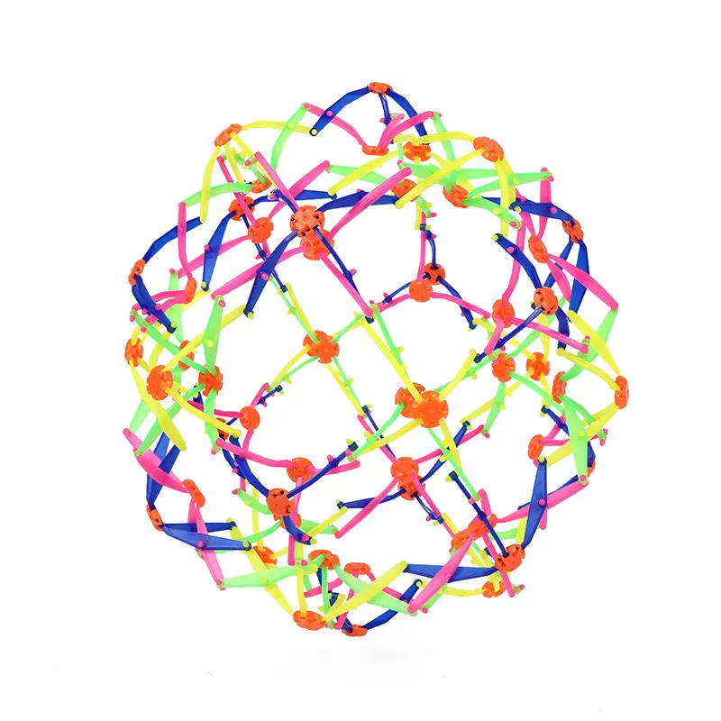 Kinderen Die Telescopische Speelgoedstress Gooien, Verlicht Het Uitrekken Van Een Krimpende Bal Die Magische Ballen Uitbreidt Met Licht