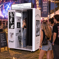 Machine de photomaton interactive pour centres commerciaux, événements, mariages, fêtes, festivals et divertissements