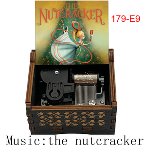 Boîte à <span class=keywords><strong>musique</strong></span> à manivelle en bois, <span class=keywords><strong>casse</strong></span>-<span class=keywords><strong>noisette</strong></span> antique, prête à être expédiée, artisanat pour filles, fils, parents, amis, cadeau de Noël - Product Image 6