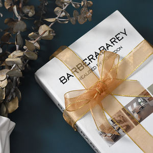 CSFY 1 pouce Ruban Organza Bord Or pour Boîte Cadeau Bouquet Emballage Fête De Mariage En Utilisant Un Ruban Organza Fantaisie Avec <span class=keywords><strong>Fil</strong></span> D'or - Product Image 4