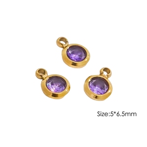 <span class=keywords><strong>Lovestory</strong></span> SH875 - Collar Infantil Clásico con Colgante de Acero Inoxidable Chapado en Oro de 14K y Cristales de Circonia Cúbica, Certificado NGTC - Product Image 6