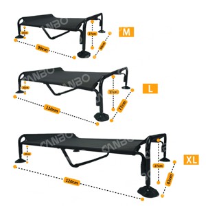 Mesh transpirable elevada al aire libre Camas para perros grandes Refrigeración Mascota cama de campamento perro - Product Image 3