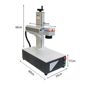 Machine de marquage laser fibre 3D CNC de bureau Max Raycus JPT 50W/60W/100W/200W pour gravure profonde sur matériaux métalliques, avec intelligence artificielle - Product Image 3