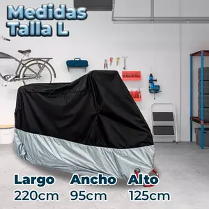 Housse de moto imperméable et protectrice contre les UV par Ele-Gate, taille 190 cm, protection extérieure durable pour les motos et les vélos, nouvelle - Product Image 4