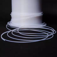 Tubo de PTFE de Diámetro Pequeño, Manguera Capilar de PTFE Duradera, Tubo Flexible de Plástico PTFE