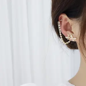 2024 Lovely Sweet Stud Earrings For Women Cheapest Flower bow Crystals Bulk Wholesale EarringJewelry Pearl Earring Jewelry Party