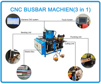 Machine de pliage, de découpe et de poinçonnage de barres omnibus en cuivre série ZTMX-50, machine de traitement de barres omnibus CNC