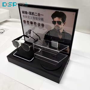 DSP Vietnam Factory Acrylic Electronic Display <b>Stand</b> Sunglasses Display Desktop Smart Glasses Display <b>Stand</b> with Lights - Product Image 5