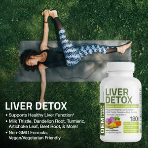 Ome/odm แคปซูลดีท็อกซ์ตับมิลค์ทิสเทิลอาร์ติสเซิลแคปซูลอาหารเสริมใบมิลค์ทิสเซิล - Product Image 3