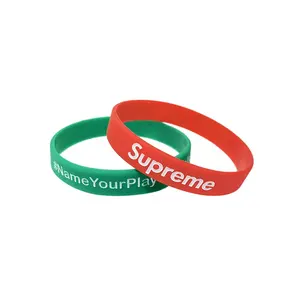 Pulseira de silicone personalizada de boa qualidade entrega rápida