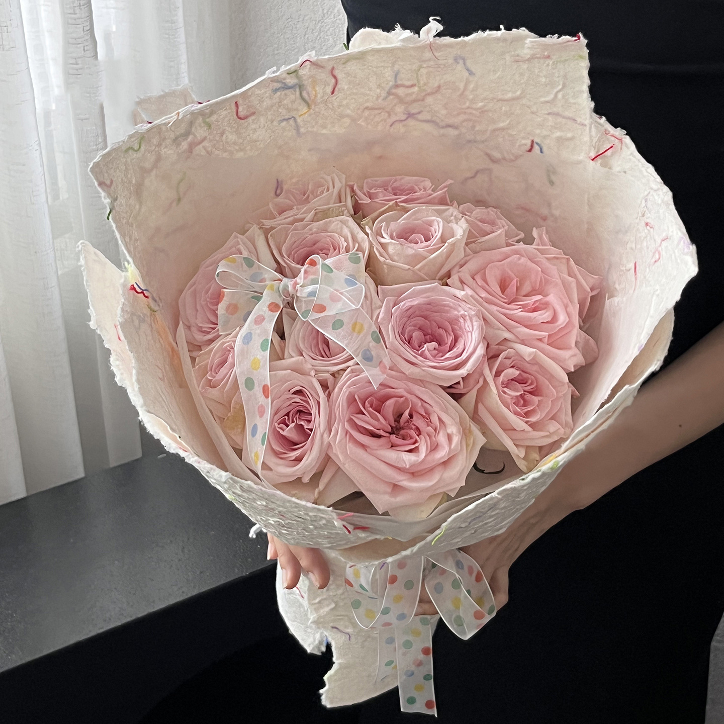 Colorful Yarn Paper Fresh Flower Bouquet Wrapping Special Paper High Texture Handmade DIY Floral Art Supplies China Floral
