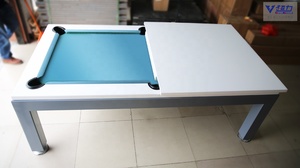 Table de billard 2-en-1 (7, 8 ou 9 pieds) avec fonction repas, modèle 2020, en promotion - Product Image 5