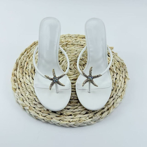 Sandalias de Tacón Alto de Diseñador para Mujer, Zapatos de Moda Sexys con Pedrería de Estrella de Mar - Product Image 2