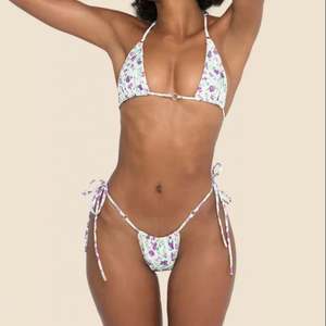 Traje de Baño de 2 Piezas Personalizado, Bikini Triangular con Tiras, Ropa de Playa con Aro, de un Solo Hombro, Spandex/Poliéster, Secado Rápido, Sexy - Product Image 1