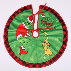 2026Factory Wholesale Fashion Decoration Greentown Online, New European Hotel Christmas <b>Tree</b> <b>Skirt</b> Indoor - Product Image 2