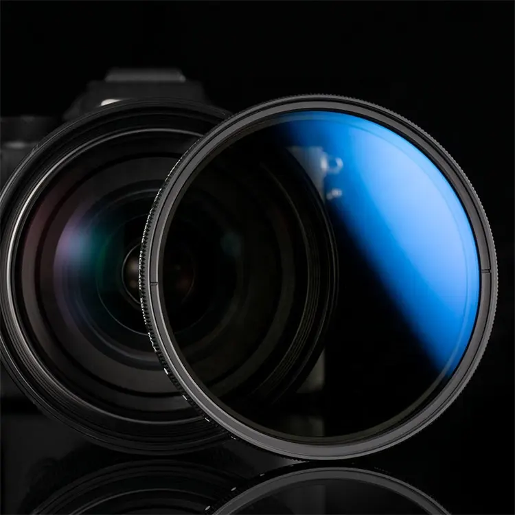 Filtre à lentille, pour canon, Concept K & F, prisme linéaire, manteau bleu néon ND2-400 40.5mm