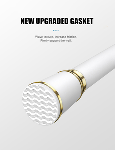 ARODDY-<span class=keywords><strong>Tringle</strong></span> à rideaux en métal extensible <span class=keywords><strong>de</strong></span> 161.4 à 196.6 pouces, réglable, pliante et décorative, <span class=keywords><strong>sans</strong></span> perçage - Product Image 4